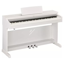 Yamaha YDP-163WH -  клавинова 88 кл. GH3, 10 тембров, 192 полиф., 3 педали, крышка кл., (белый) - фото 21336