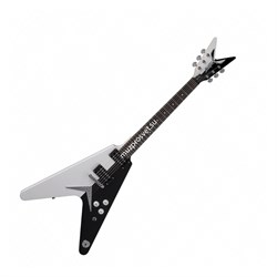 DEAN MS STD - элегтрогитара, flying V, модель Майкла Шенкера, HH, 22 лада, цвет черно-белый - фото 21783
