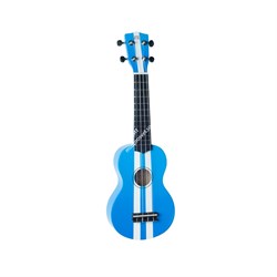 WIKI UK/RACING BLUE - гитара укулеле сопрано, липа, расцв. спортивного авто, чехол в компл. - фото 22149