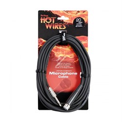 ONSTAGE MC12-20HZ - микрофонный кабель 6,3 джек моно <-> XLR(мама), длина  6.1м, длина  6.1м - фото 22311