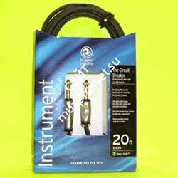 PLANET WAVES PW-AG-20 - проф. инструментальный кабель c кнопкой отключения, джек 6.3мм <-> джек 6.3м - фото 22423