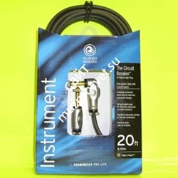 PLANET WAVES PW-AGRA-20 - проф. инструментальный кабель c кнопкой отключения, угловой джек 6.3мм<->д - фото 22425