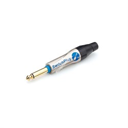 AMPHENOL TM1P - джек моно с переключателем, 6.3 мм, кабельный зажим Jaws, цвет - никель - фото 22531