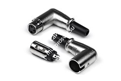 INVOTONE XLR3F200C - разъём XLR 3Р, угловой,  кабельный, мама, корпус металл/ пластик - фото 22748