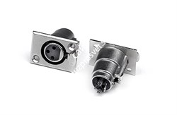 INVOTONE XLR3FB - разъем XLR 3Р, мама, блочный, корпус металл - фото 22750