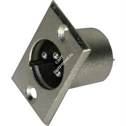 INVOTONE XLR3MB - разъем XLR 3Р, папа, блочный, корпус металл - фото 22755