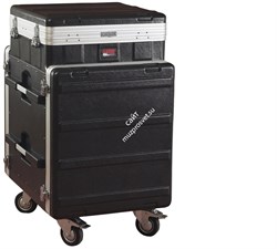 GATOR GRC-10X12 PU - рэковый кейс,пластик,10U верх, 12U низ, компактный, легкий доступ к кабелям - фото 23257