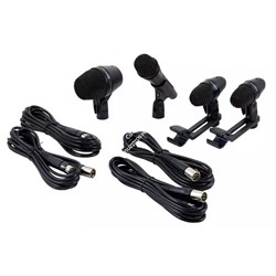 SHURE PGADRUMKIT4 - набор микрофонов для ударных, включает 1 PGA52, 2 PGA56s и 1 PGA 57 - фото 23997