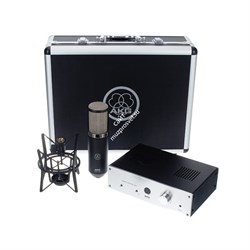AKG P820 - микрофон ламповый , предусилитель, SH300 "паук", КЕЙС - фото 24292