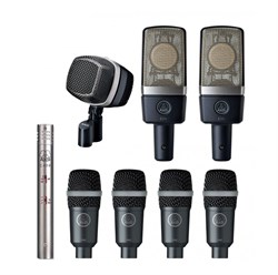 AKG DRUMSET PREMIUM - комплект микроф для ударных инструментов(1x D12VR, 2x C214, 1x C451, 4x D40) - фото 24699
