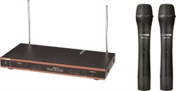 INVOTONE WM210 - радиосистема VHF 174-216мГц. двухантен. с двумя руч.микрофонами80…10000 Гц,С/Ш 90дБ - фото 25160