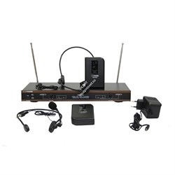 INVOTONE WM220H - радиосистема VHF174-216МГц двухантенная с двумя головными микрофонами , С/Ш >90 дБ - фото 25161