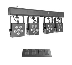 Involight SBL3000 - 4хLEDPAR (6 шт. RGB 9 Вт мультичип ) DMX-512 (без стойки) - фото 25424
