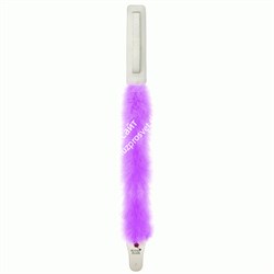 Gypsy Rose GR2SP/PP - Гитарный ремень, белая кожа+розовый мех - фото 25745