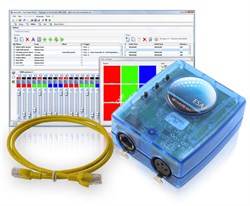 SUNLITE SLESA-IP1 - Ethernet DMX-интерфейс для архит. освещ., 1 DMXOut, 32К память, - фото 26025