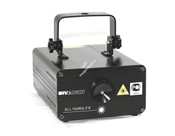 Involight SLL150RG-FS - лазерный эффект, 120 мВт красный, 30 мВт зелёный, DMX-512 - фото 26073