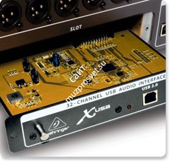 Behringer X-USB - карта расширения для X32, для записи до 32 каналов аудио - фото 26111