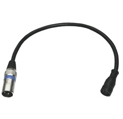 INVOLIGHT BAR CABLE DMX IN - переходник с влагозащищённого разъёма на XLR3, 40 см - фото 26229