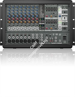 BEHRINGER PMP1680S - микшер со встроен усилит,рэковый,2х800 Вт,6 моно,2 стерео, эквалайзер, эффекты - фото 26292