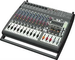 BEHRINGER PMP4000 - микшер-усилит,2x300 Втна8 Ом (2x600 Вт на 4 Ом), 1200 мост 8 Ом, 8 моно/4 стерео - фото 26294