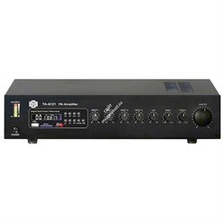 SHOW TA-4121 - трансляц. система 120 Вт, 70/100 В, 4Line/mic+2AUX, MP3 плеер пишущий - фото 27446