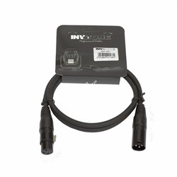 INVOTONE ADC1001 - кабель DMX с разъемами XLR(папа) - XLR(мама, длина - 1м - фото 27750