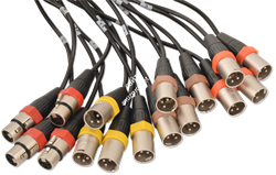 Cordial CYB 12-4 C мультикор (stagebox) 12xinput, 4xoutput, XLR male, 30,0 м, черный - фото 27786