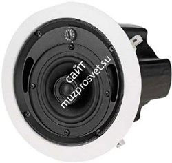 Tannoy CVS 4 круглый коаксиальный потолочный громкоговоритель. Белый. Номинальная/программная/пиковая мощн. 40 / 80 / 160 Вт. Сопр. 6 Ом. Трансформатор - переключатель 70В/100В, 30W / 15W / 7.5W / 3.75W / низкоомная нагрузка. НЧ - 4", ВЧ - 0.75". Диапазон - фото 27986