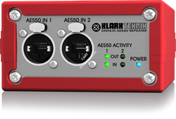 KLARK TEKNIK DN9610 повторитель сигнала 2 x AES50 (Cat-5E/Cat-6) до 100 метров - фото 28026