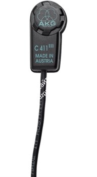 AKG C411L микрофон для струнных инструментов, к поверхности крепится на жидкой резине, разъём 3-контактный mini-XLR - фото 28317