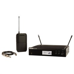 SHURE BLX14RE M17 662-686 MHz радиосистема с поясным передатчиком BLX1. Кронштейны для крепления в рэк в комплекте - фото 28703