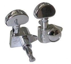 Samick Колки Chrome Diecast R(правые) - для ЭЛЕКТРО. гит. проф., раздельные, . (шт) - фото 29337