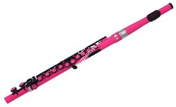 NUVO Student Flute - Pretty in Pink флейта, студенческая модель, материал - пластик, цвет - розовый, в комплекте тряпочка для пр - фото 35355