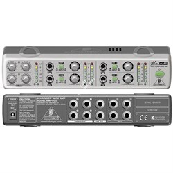 BEHRINGER AMP800 - предусилитель для наушников,4 раздельные секции стереоусилителя,2 микса на канал - фото 35375