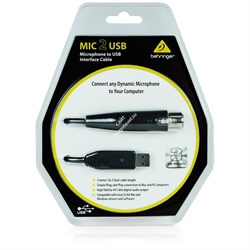 BEHRINGER MIC2USB - звуковой USB-интерфейс для профессиональных динамич. микрофонов - фото 35490