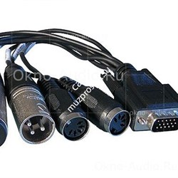 RME BO9632-XLRMKH Analog BreakoutCable Bal балансный 15pole SubD на 4 x XLR Analog, 2 x MIDI, 1 x Phones, для HDSP 9632, HDSPe AIO аналоговый балансный кабель - фото 35663