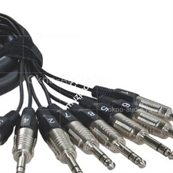 RME ALVA T8X8Pro2 аналоговый мультикор 8 х TRS Jack 6,3мм < > 8 х XLR male, 2 метра - фото 35693