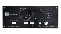 JBL M-Patch 2 настольный контроллер студийных мониторов. Два стерео источника звука, две пары мониторов - фото 35719
