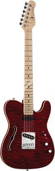 DECO TLE RED/Электрогитара Deco Semi-Hollow - Red/LUNA - фото 35857