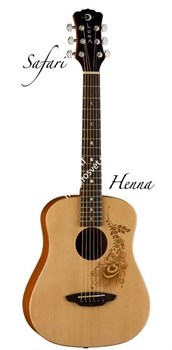 SAF HEN/Акустическая гитара  3/4 Safari Henna Travel с чехлом/LUNA - фото 37425