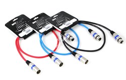 INVOTONE ACM1102/R - микрофонный кабель, XLR(папа) <-> XLR(мама),  длина 2 м (красный) - фото 38139