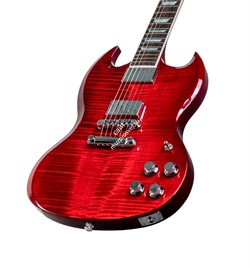 GIBSON SG STANDARD HP-II 2018 BLOOD ORANGE FADE электрогитара, цвет красный, жесткий кейс - фото 38603
