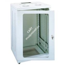 EUROMET EU/R-D22  00543 Рэковая дверь, оргстекло, 22U, в комплекте крепеж и замок с ключами. - фото 42212