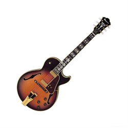 Ibanez GB10 BROWN SUNBURST электрогитара полуакустическая с кейсом - фото 42625