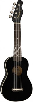 FENDER UKULELE VENICE BLACK укулеле сопрано, цвет черный - фото 42839