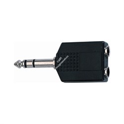 QUIK LOK AD76 адаптер, 2 входа Stereo Jack 6.3mm (1/4') на 1 Stereo Jack 6.3mm (1/4') - фото 43720