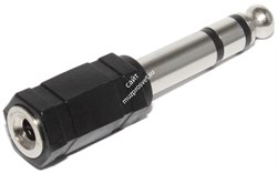ROCKDALE HD4026 адаптер стерео мини джек 3,5 мама Х стерео джек 6,3 папа (stereo mini jack 3.5 female x stereo jack 6.3 male) - фото 43723