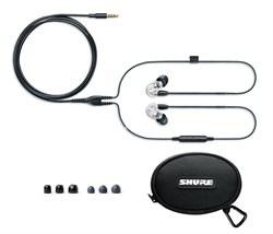 SHURE SE215-CL-EFS наушники внутриканальные (наушники вставные) с одним динамическим драйвером, Clear прозрачные. - фото 43779