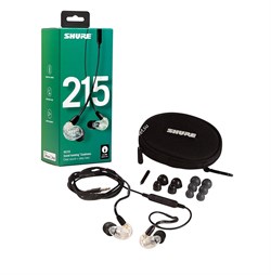 SHURE SE215-CL-EFS наушники внутриканальные (наушники вставные) с одним динамическим драйвером, Clear прозрачные. - фото 43781