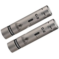 BEHRINGER C-2 комплект из 2-х кардиоидных конденсаторных микрофонов, включает планку с держателями, ветрозащиту, кейс - фото 44256